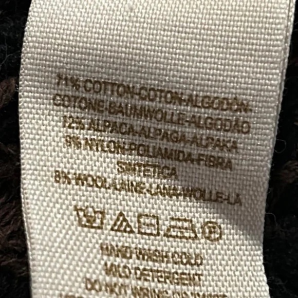 Free People Leopard Print Sweater Alpaca Wool Blend Oversized Size Small - Picture 12 of 13